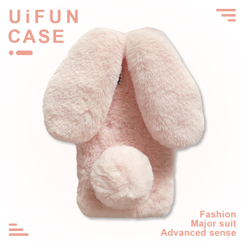 3dตุ๊กตากระต่ายโทรศัพท์มือถือสําหรับiphone 16 Plus 15 14 13 Mini 12 11 Pro Max Xs Xr X 8 7 15Proกล้องกันกระแทกฝาหลังเชลล์