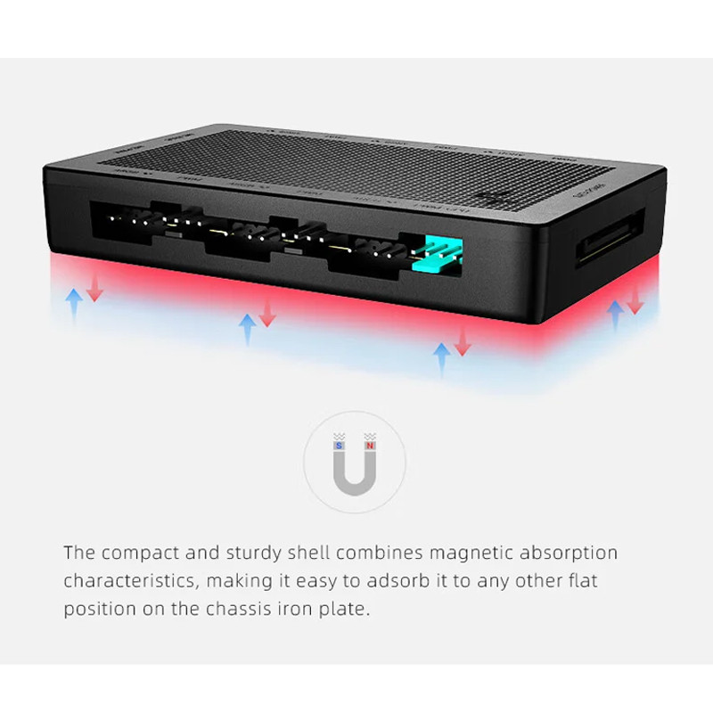 Deepcool ARGB HUB SC700 12-PORT ARGB HUB SC790 2 in 1 6PWM & 6ARGB SATA Power Control เชื่อมต่อ ราคา ถูกที่สุด ดีลบีเคเค แกลเลอรีภาพที่ 3