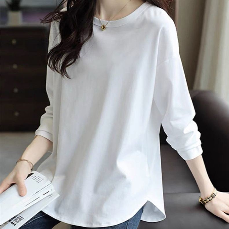 เสื้อยืดแขนยาวผู้หญิงไซส์ใหญ่อ้วน มม เสื้อตัวใน 100 กก