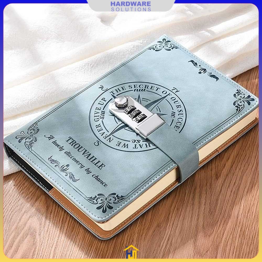 Toddi Leather Diary Journal Book 200 Grid A5 มีตัวล็อค - TD22