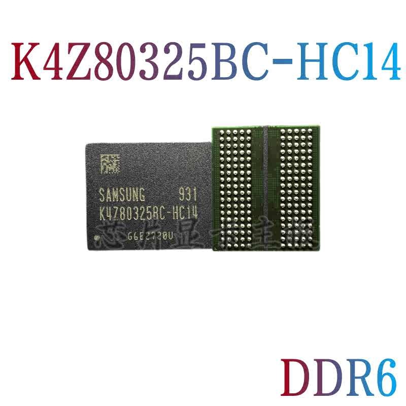[2 ชิ้น] ยี่ห้อใหม่ K4Z80325BC-HC14 K4Z80325BC-HC16 BGA DDR6 หน่วยความจําจอแสดงผล