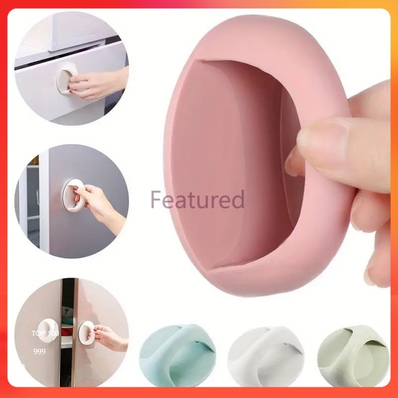 Featured มือจับประตู ที่จับลิ้นชัก ที่จับประตู ที่จับหน้าต่าง ที่จับมัลติฟังก์ชั่น มินิ สำหรับใช้ในบ้าน วางแทนการเจาะ