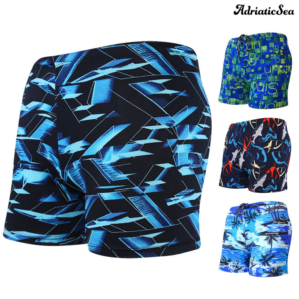 [COD]✪กางเกงว่ายน้ํา แบบแห้งเร็ว พิมพ์ลาย สีสันสดใส เหมาะกับเดินชายหาด สําหรับผู้ชาย