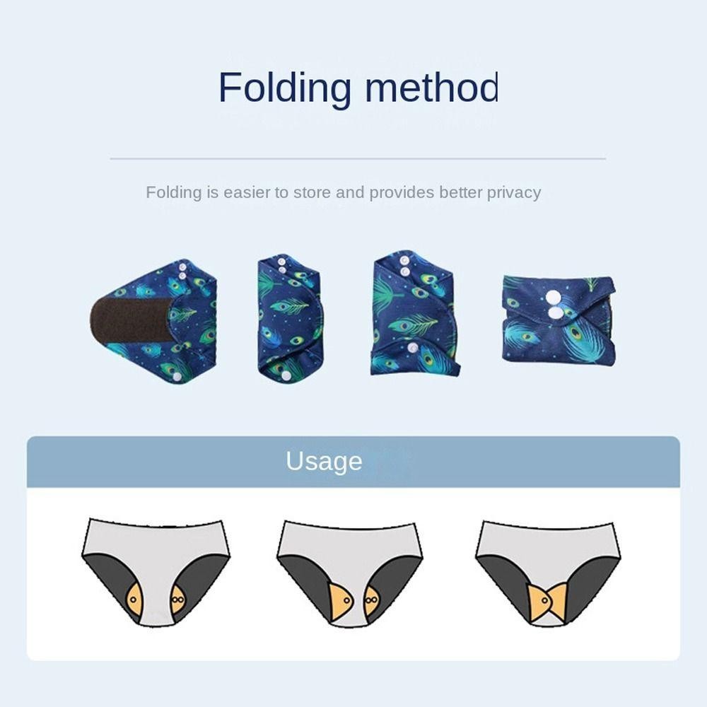Bja กางเกงชั้นใน ผ้าอนามัย ซับน้ําลาย ล้างทําความสะอาดได้ ใช้ซ้ําได้ เพื่อสุขอนามัย สําหรับผู้หญิง ผู้สูงอายุ ป้องกันปัสสาวะรั่วซึม - รูปที่ 4