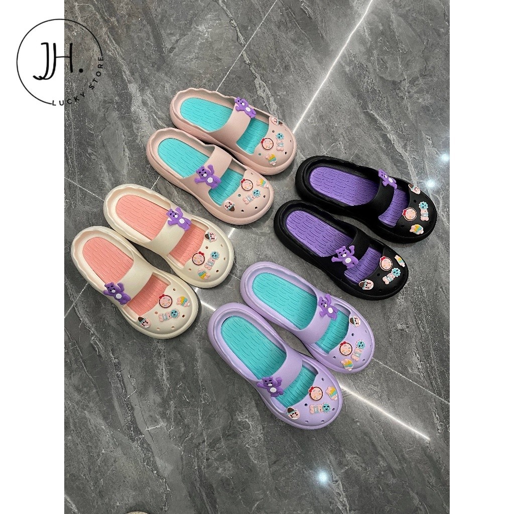 JH.luckyรองเท้าแตะเพื่อสุขภาพ นิ่มมาก วัสดุเบาใส่สบาย พื้นนุ่มน้ำหนักเบา มีหลายสี #sy118