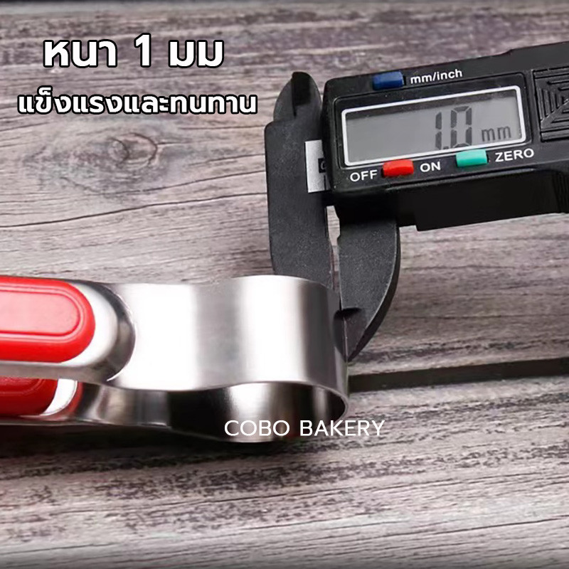 ส่งฟรี ที่คีบอาหาร สเตนเลส แบบฟันปลา 5สี ที่คีบ ที่คีบเ รูปที่ 3