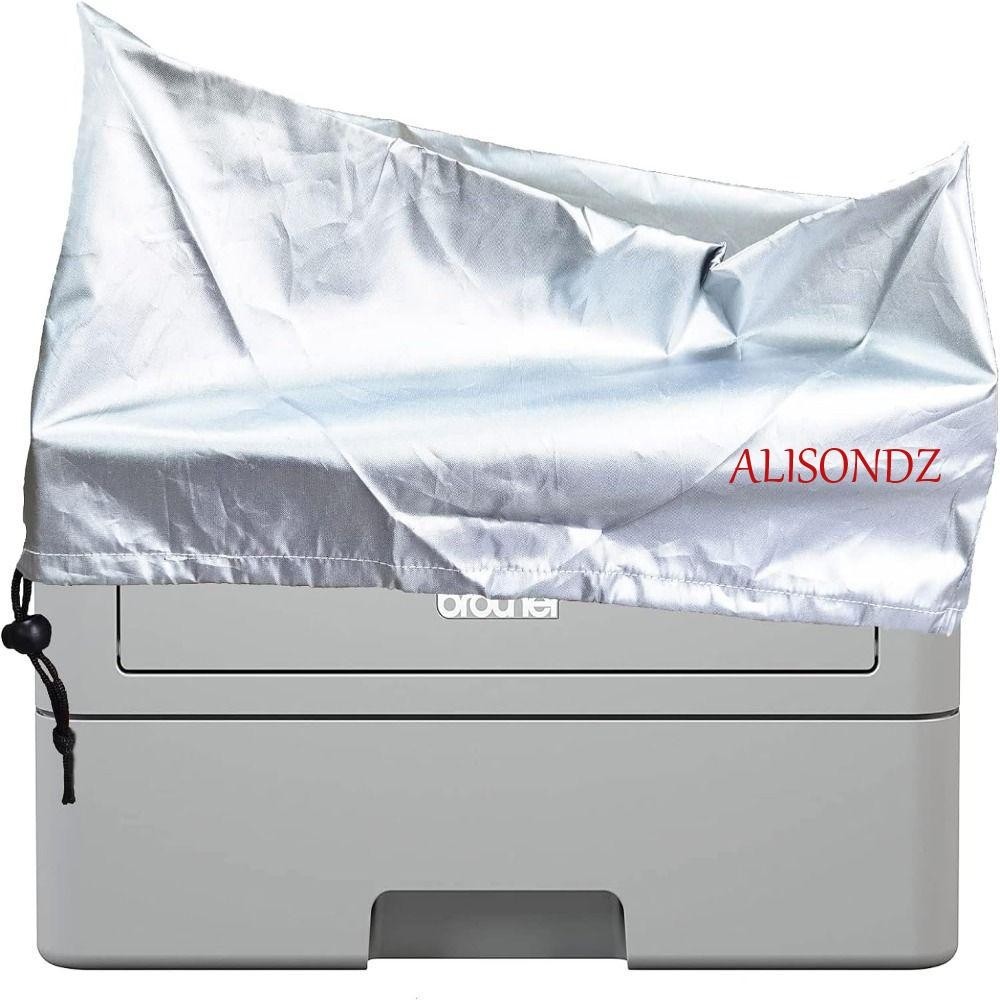 Alisondz ผ้าคลุมเครื่องพิมพ์ ป้องกันฝุ่น ป้องกันไฟฟ้าสถิตย์ สีดํา สีเงิน รักษาง่าย กันน้ํา ระบายอากาศ สําหรับ HP