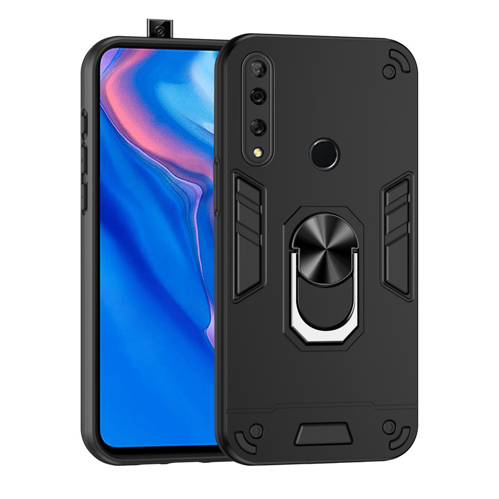 สําหรับ Huawei Y9 Prime 2019 / Nova 9 เคส พร้อมขาตั้ง แหวนแม่เหล็ก ด้านหลังแข็ง ขอบ TPU นิ่ม กันกระแทก กันตก บาง