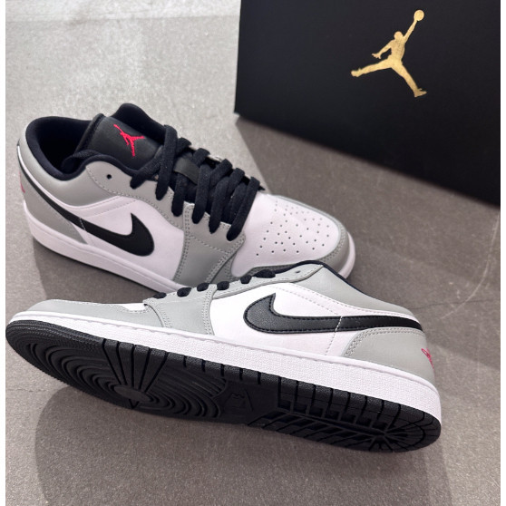 ♞ของแท้ 100% Nike Air Jordan 1 Low Light Smoke Grey สีเทา  รองเท้า true