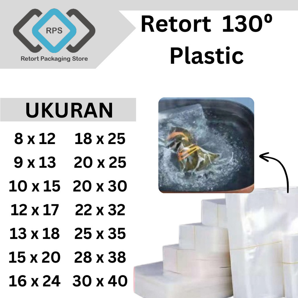 ขายส่ง พลาสติกสูญญากาศ sous vide Retort สามารถนึ่ง / Boius S-M (100 ชิ้น)