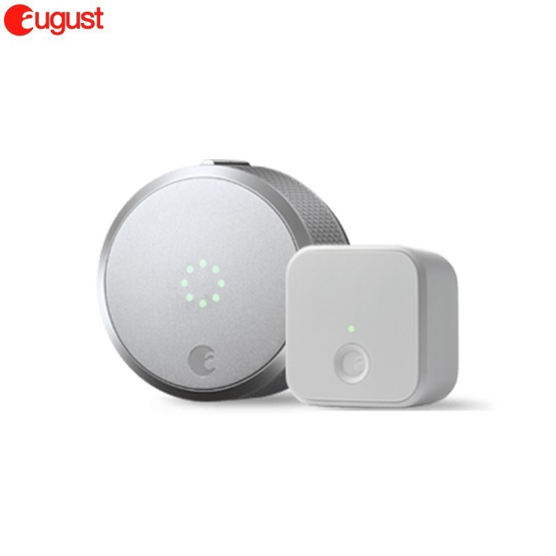 August Smart Lock Pro + Connect Comes with Connect Wi-Fi Bridge ชุดกลอนล็อคประตู+ล็อค/ปลดล็อค ควบคุม