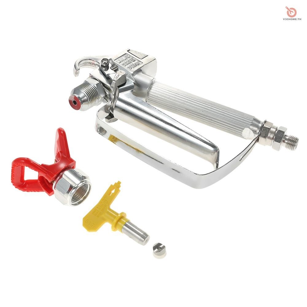 Vchoth 3600PSI สเปรย์พ่นสี แรงดันสูง พร้อมปลายหัวฉีด 517 และเครื่องพ่นสเปรย์ ป้องกันอากาศ