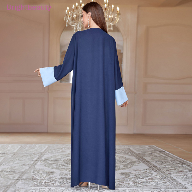 【Brightbeauty】ชุดชาวมุสลิม ดูไบ เต็มตัว ความยาวเต็มตัว Abaya Dubai เสื้อคลุมตุรกี มุสลิม อิสลาม พร้อมผ้าพันคอ TH