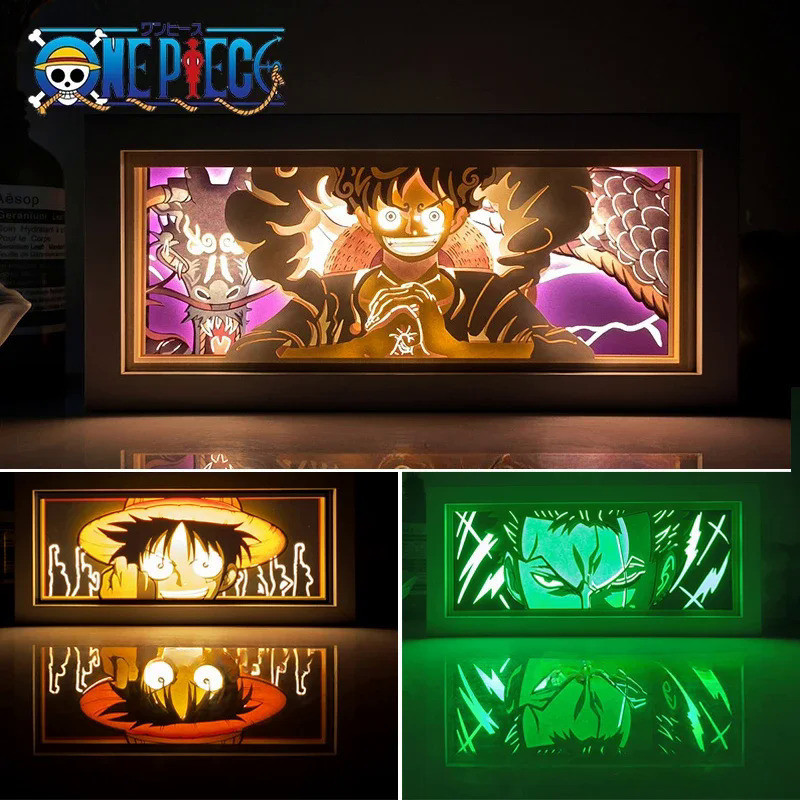 One PIECE Nika Luff โคมไฟ LED รูปการ์ตูนอนิเมะ แฮนด์เมด ของขวัญ สําหรับตกแต่งโต๊ะ