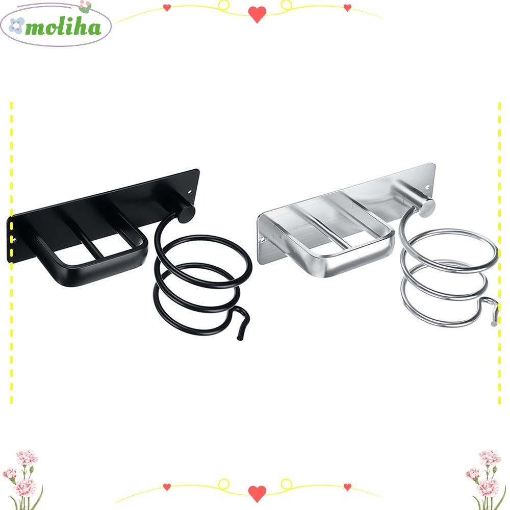 Moliha ที่วางไดร์เป่าผม อลูมิเนียม ที่หนีบผมตรง ที่วาง ขาตั้ง ชั้นวางไดร์เป่าผม จัดระเบียบ