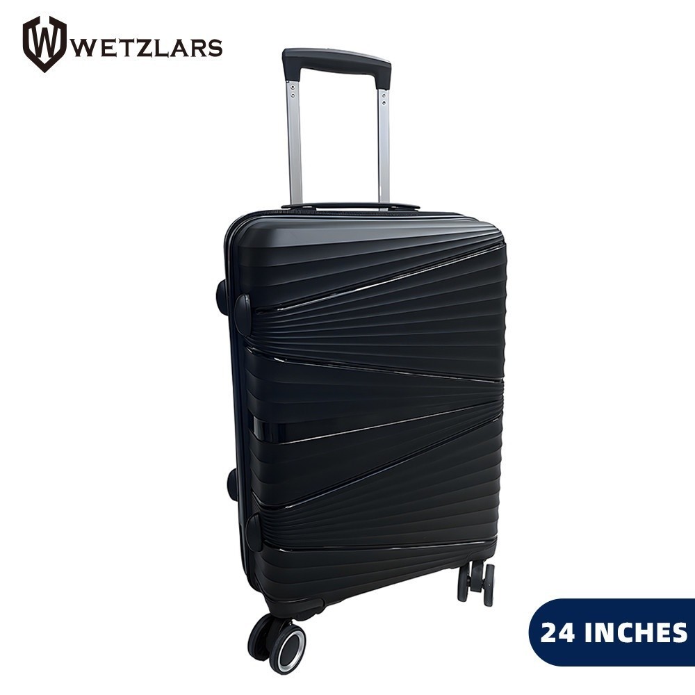 GlobalHouse WETZLARS กระเป๋าเดินทาง 24 นิ้ว รุ่น Cheryl-B24 ขนาด 43x24.5x66.5 สีดำ สินค้าของแท้คุณภาพดี