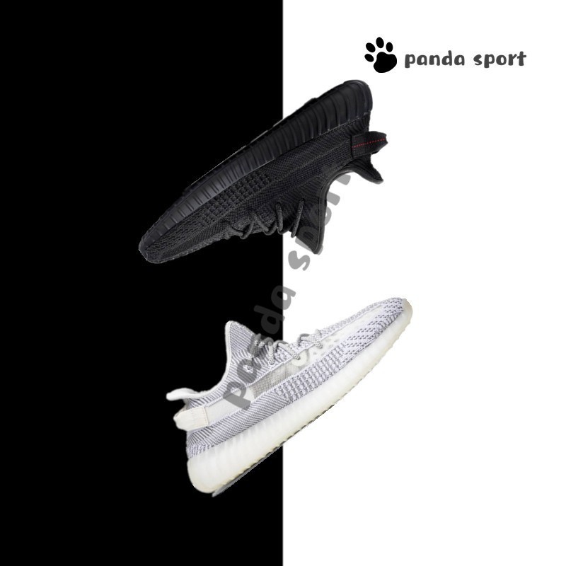【ADIDAS】Yeezy Boost 350 V2 'Black Non-Reflective' Static รองเท้าวิ่ง รองเท้าผ้าใบลําลอง สําหรับผู้ชาย ผู้หญิง