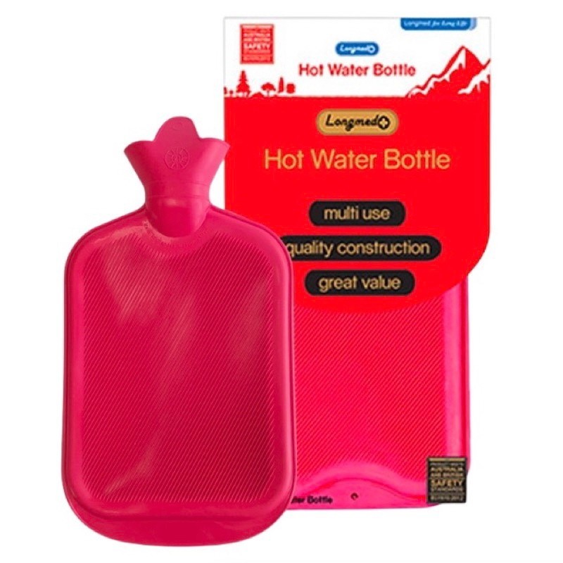 NEW กระเป๋าน้ำร้อน ส่งไว✨(หนาคุณภาพดี)✨✅ 2.5 ลิตร / 0.7 ลิตร LONGMED HOT WATER BOTTLE ถุงน้ำร้อน ประจำเดือน ถุงประคบร้อน