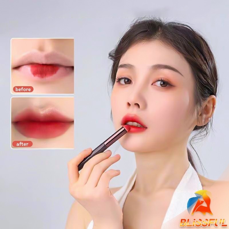 B.F แปรงทาลิปฟุ้งสไตล์เกาหลี ขนนุ่มมาก บล็อกเกอร์แนะนำ ทาลิปไม่เป็นคราบ lipstick brush
