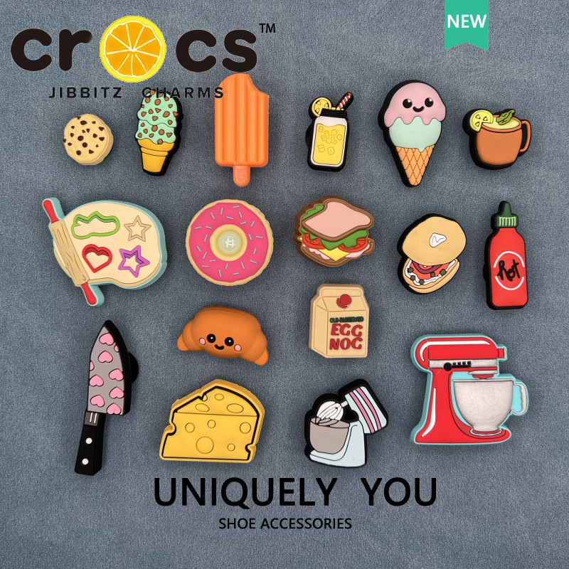 JIBBITZ cross charms ตัวติดรองเท้า Gourmet เค้ก ตัวติดรองเท้า cross