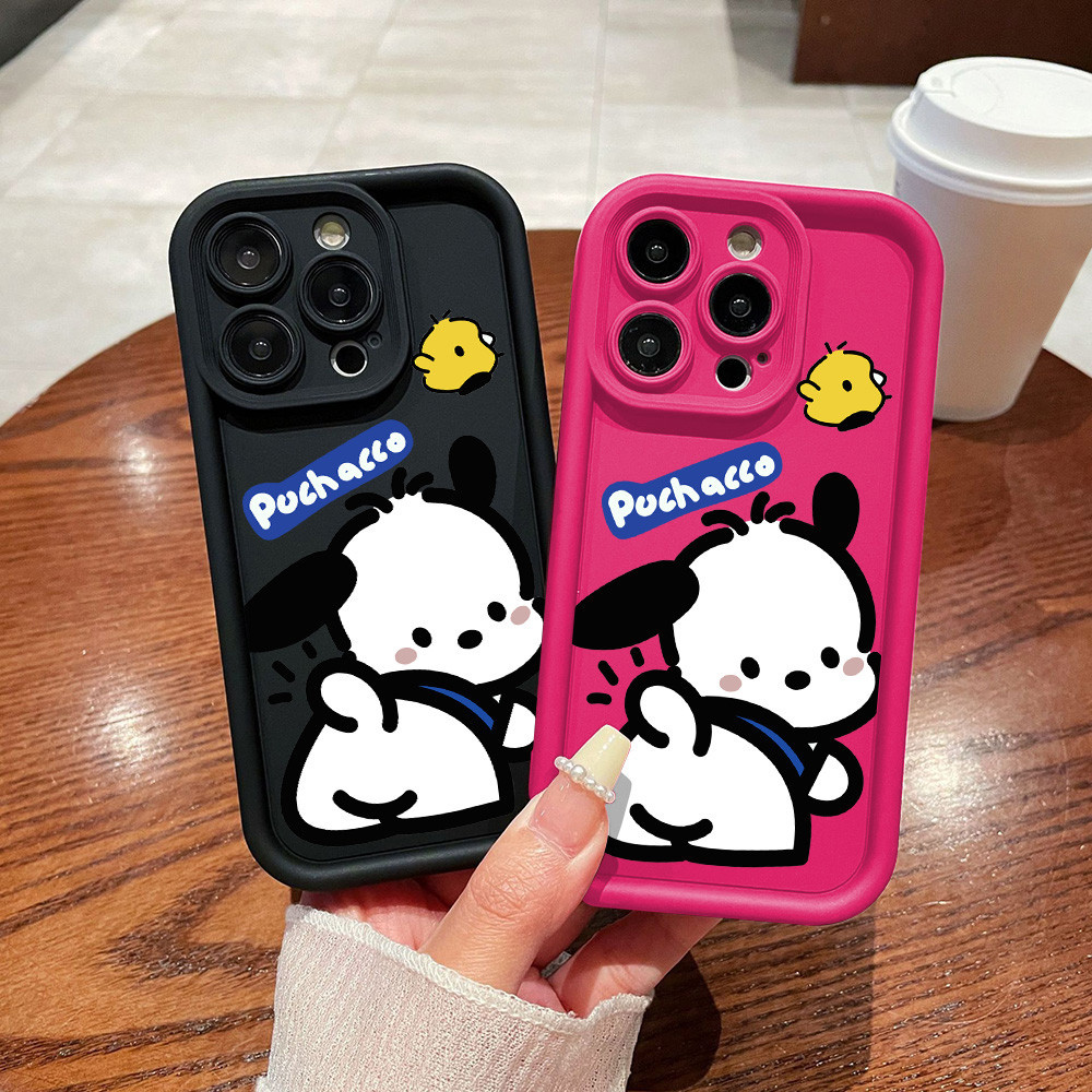 สำหรับไอโฟน 11 เคส 15/11promax/15pro/15plus/12/13/14/12promax/XR/XS อ่อนนุ่ม เคสบัมเปอร์ เคสมือถือ สุนัขแสนสุขที่น่ารัก