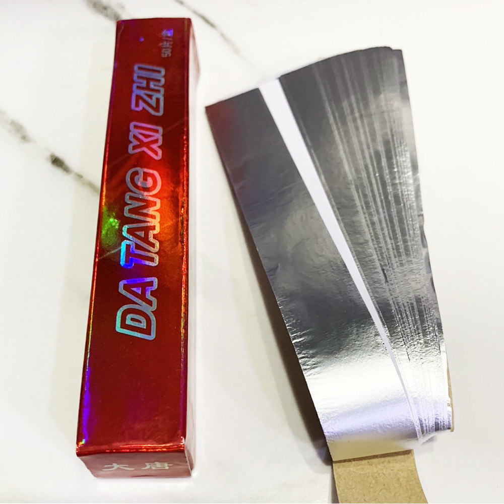ฟอยล์ Aluminium Foil บาง 0.7 ไมครอน 1 กล่องมี 50 แผ่น แผ่นฟอยล์