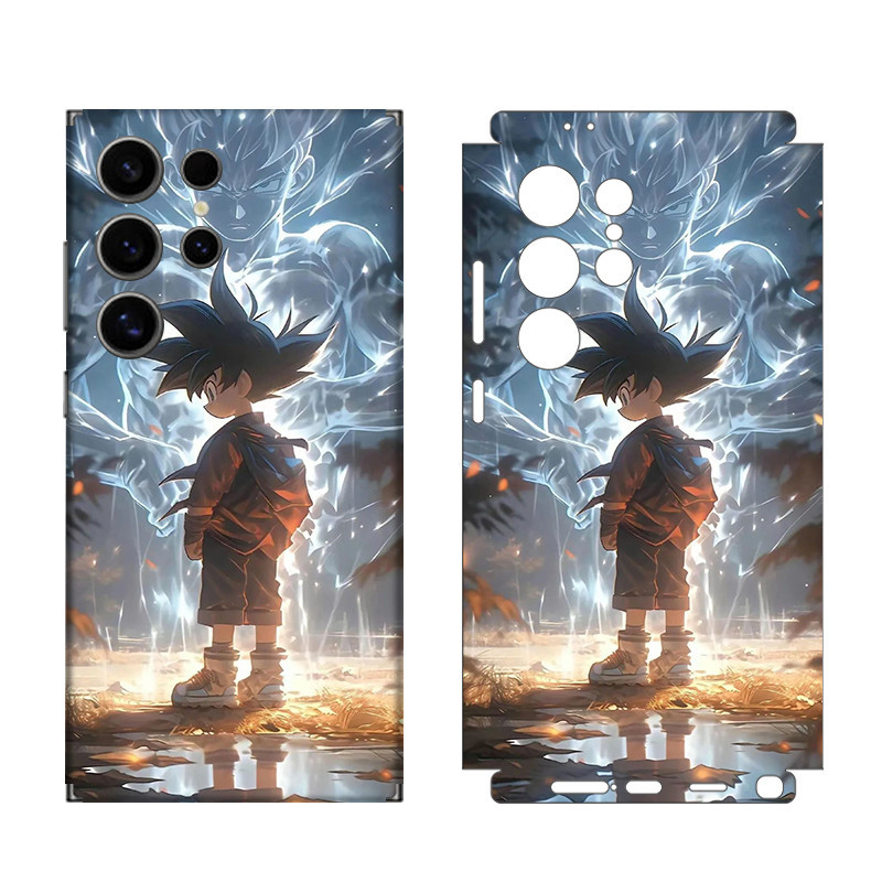 สติกเกอร์ฟิล์มกันรอยหน้าจอ ด้านหลัง ลายการ์ตูนอนิเมะ 3M สําหรับ Samsung Galaxy S24 S23 S22 S25 Ultra Z Flip Fold 5 6 7 4 3