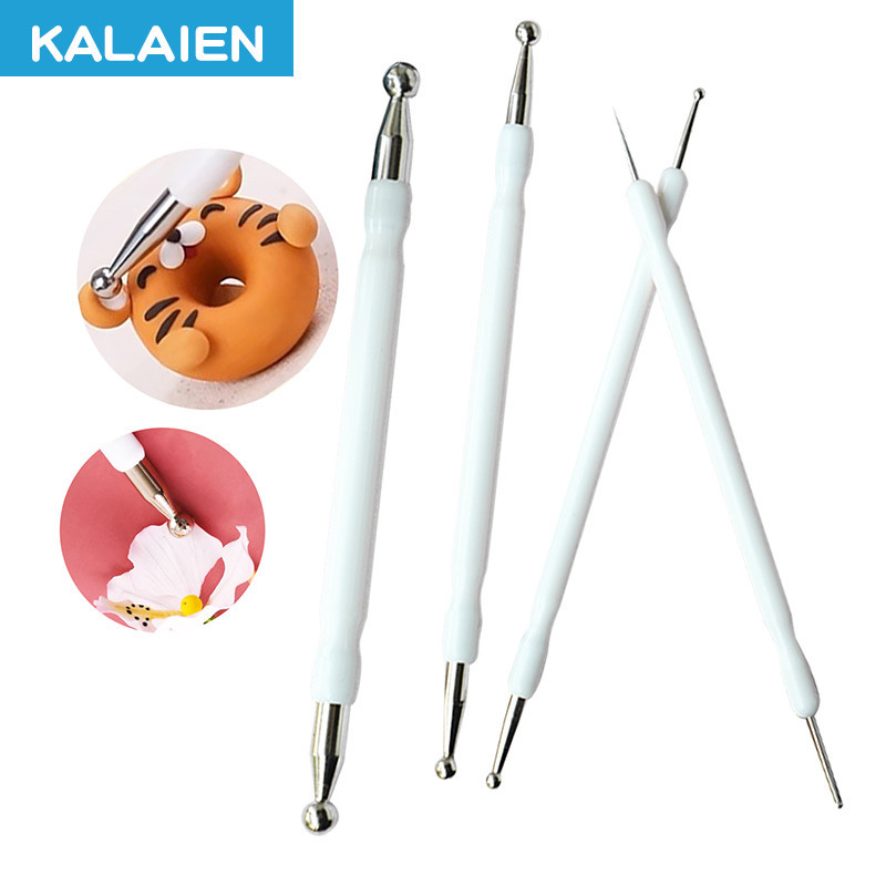 KALAIEN แม่พิมพ์สเตนเลส รูปบอล สําหรับทําฟองดองท์ 4 ชิ้น