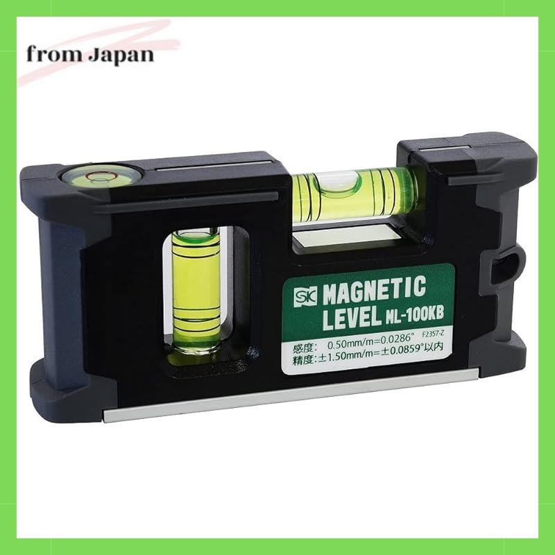 Niigata Seiki SK Super Magnetic Level with Magnet 100mm Black ML-100KB