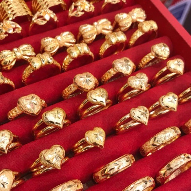 แหวนสแตนเลส แหวนทองชุบแบบที่ 1-20 แบบเยอะถึง 58 แบบ 90 ทองไมครอน ทองเคลือบ ทองปลอม ทองเหมือนแท้
