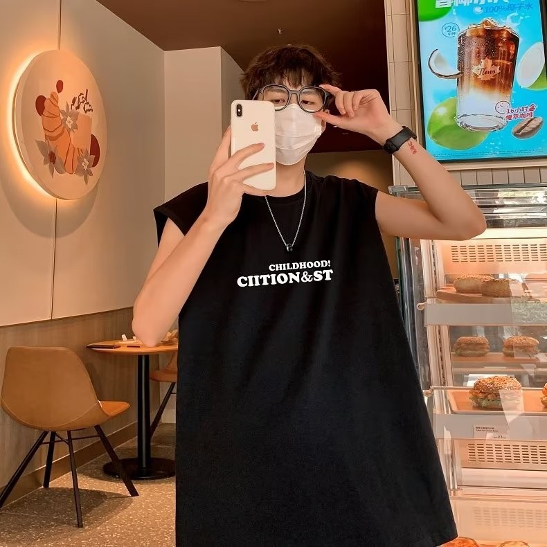 เสื้อกล้าม แขนกุด ทรงหลวม ลายการ์ตูนญี่ปุ่น แบรนด์แฟชั่นฤดูร้อน สไตล์สตรีท บาสเก็ตบอล สําหรับผู้ชาย ราคา ถูกที่สุด ดีลบีเคเค แกลเลอรีภาพที่ 7