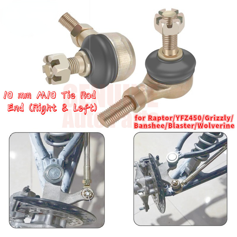 ลูกหมากคันชัก M10 10 มม. เกลียวซ้าย-ขวา 1 คู่ Tie Rod End รถ ATV for Yamaha Raptor 700 YFZ450 Grizzly Banshee