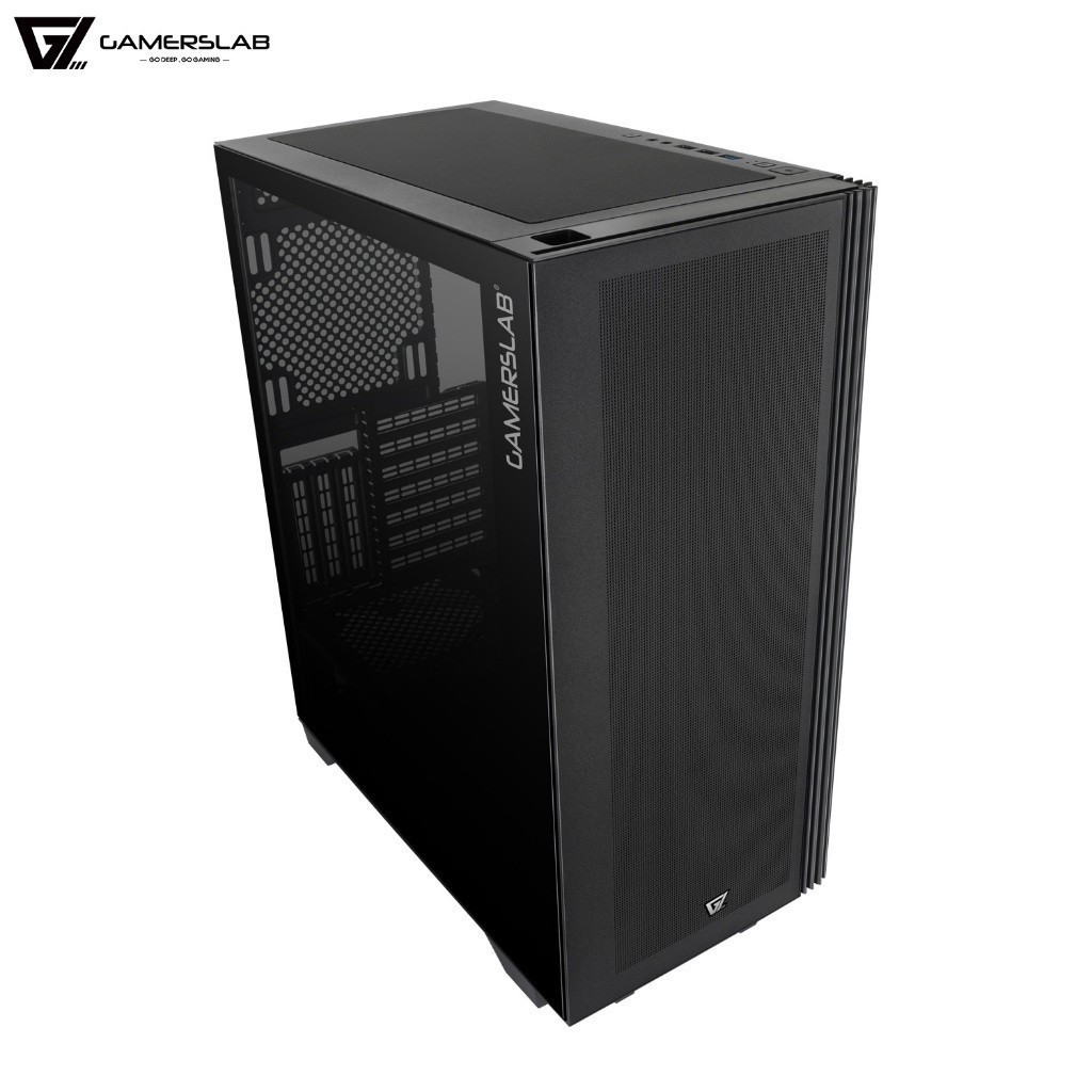 Gamerslab Make In Black Series X361 ATX Chassis with DS-12 3000RPM ...
