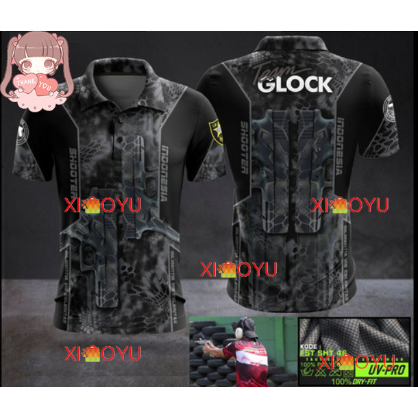Cz ShootingiPSC GLOCK เสื้อโปโลคุณภาพสูง