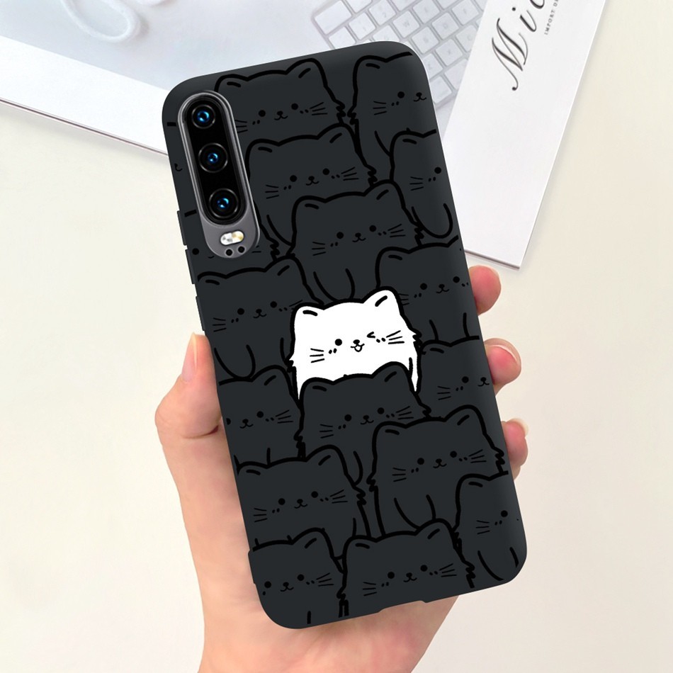 เคสโทรศัพท์มือถือ ซิลิโคนนุ่ม ลายการ์ตูนแมว ไดโนเสาร์ นักบินอวกาศน่ารัก สําหรับ Huawei P30 P30Pro P30 Pro P 30 30Pro
