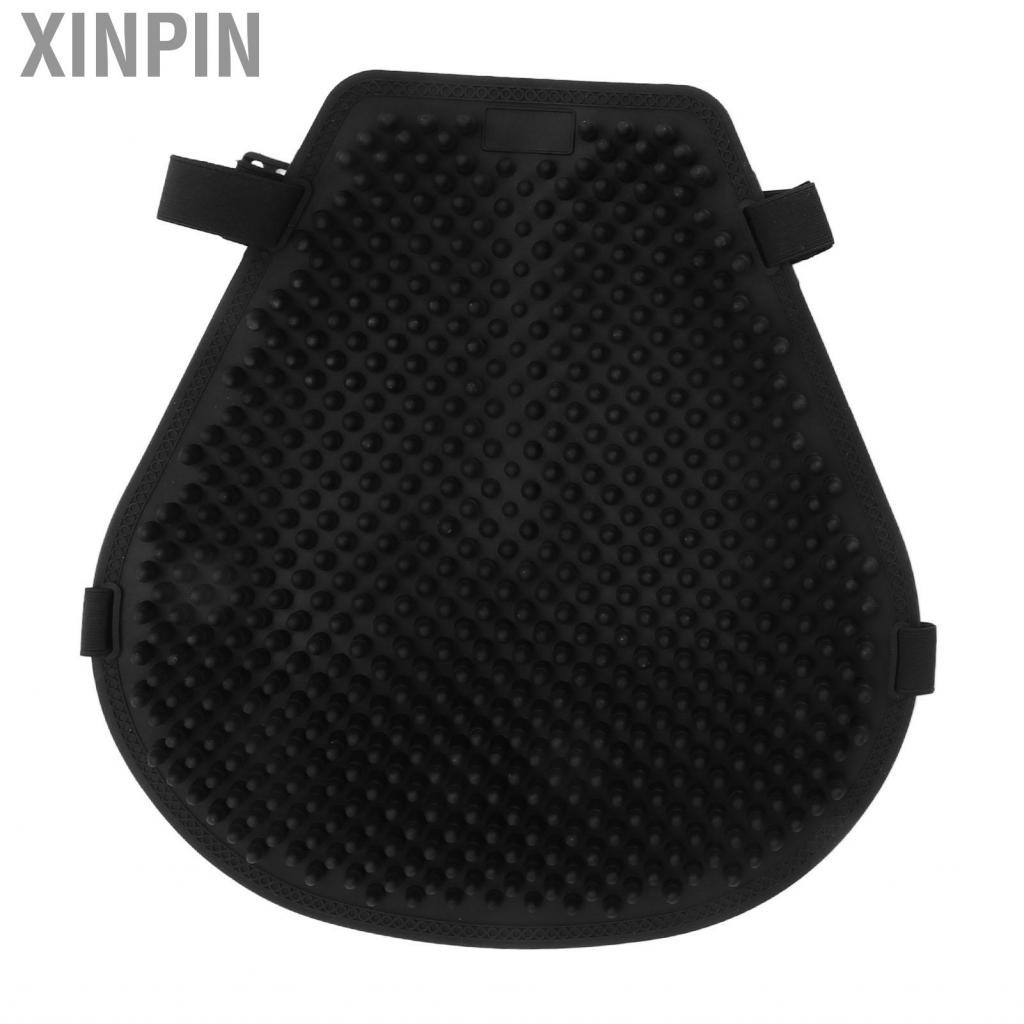 Xinpin Motorcycle Gel  Cushion Cooling Down Shock Absorption Pressure Relieve Universal Black Cover