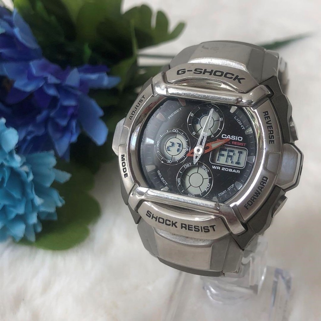 G-Shock G-501D นาฬิกา Stainless Steel Silver Men's New Battery ราคาประหยัด