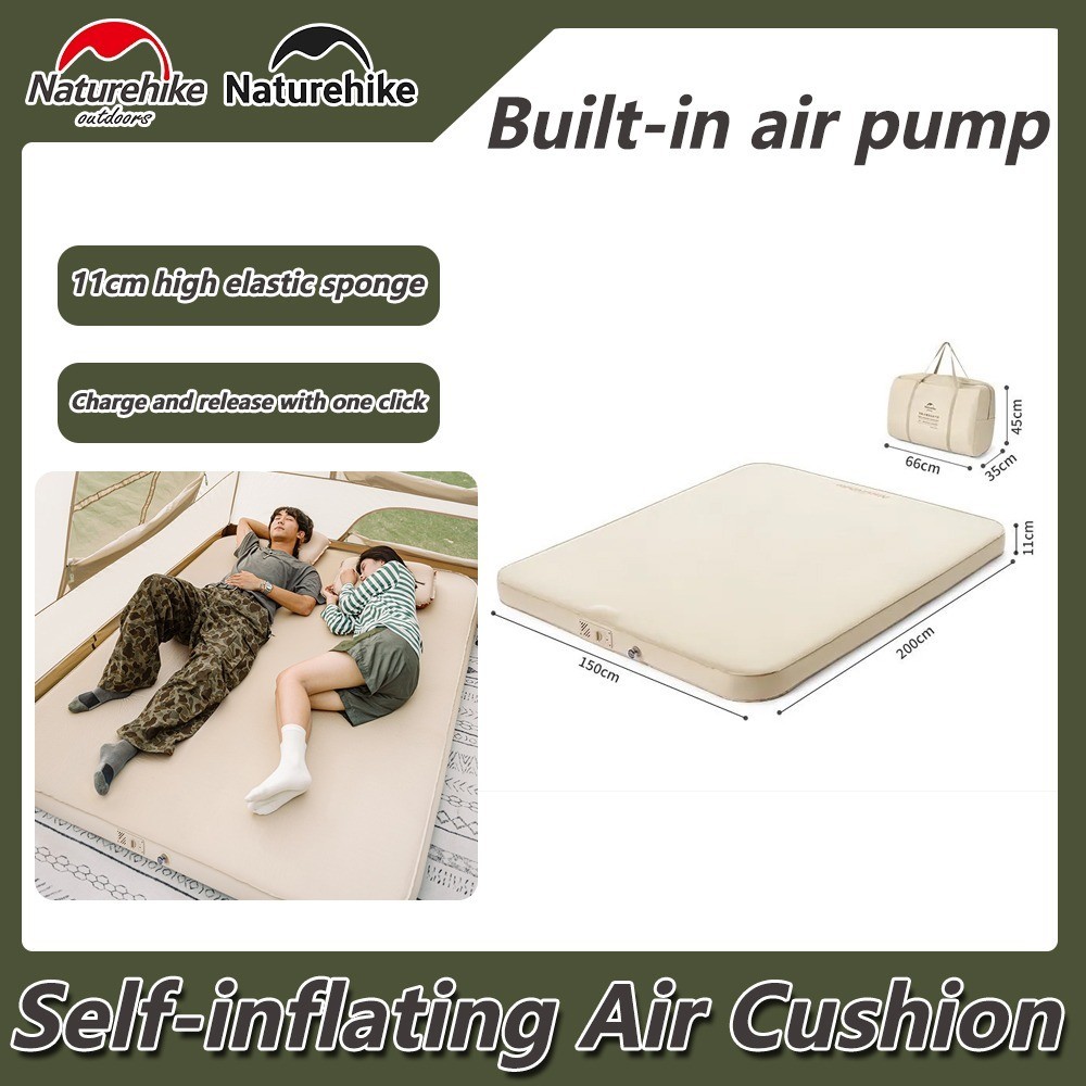 Naturehike Outdoor Portable Self-inflating Air Cushion Thicken Camping Moisture Proof Inflatable
