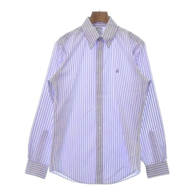 Brooks Brothers brother DRESS OTHER Shirt stripe White purple Direct from Japan Secondhand