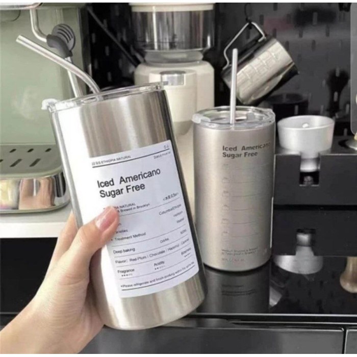 KUDE / THUMBLER WATER สําหรับร้อนและเย็นเคลือบ 600ML IP