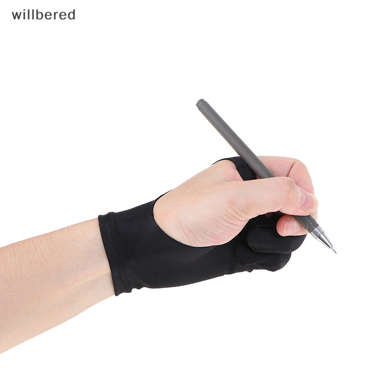 Willbered ถุงมือสองนิ้ว กันเปื้อน สําหรับวาดภาพกราฟฟิค แท็บเล็ต 1 ชิ้น