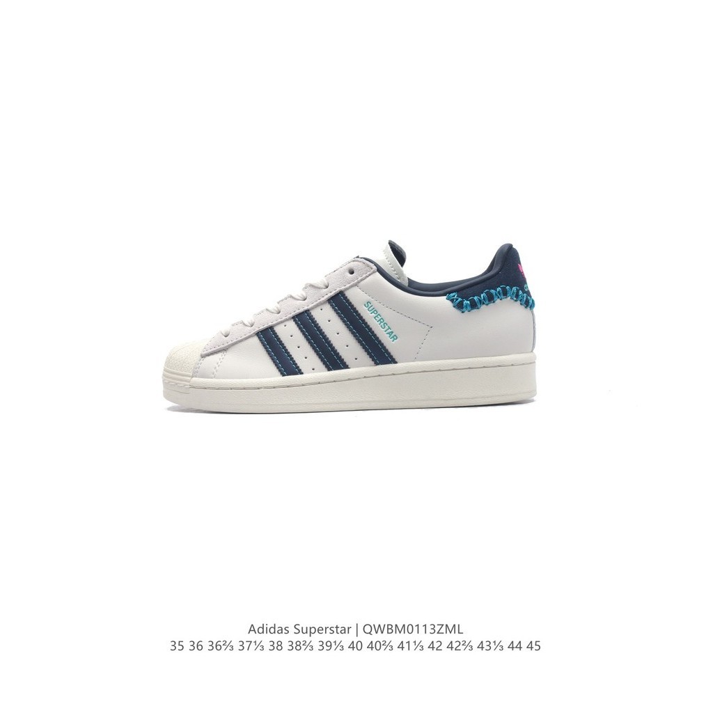 ADIDAS SUPERSTAR Classic Shell Toe Sneakers   New Casual Trend Unisex Sports Shoes รองเท้าผ้าใบผู้ชาย รองเท้ากีฬา รองเท้