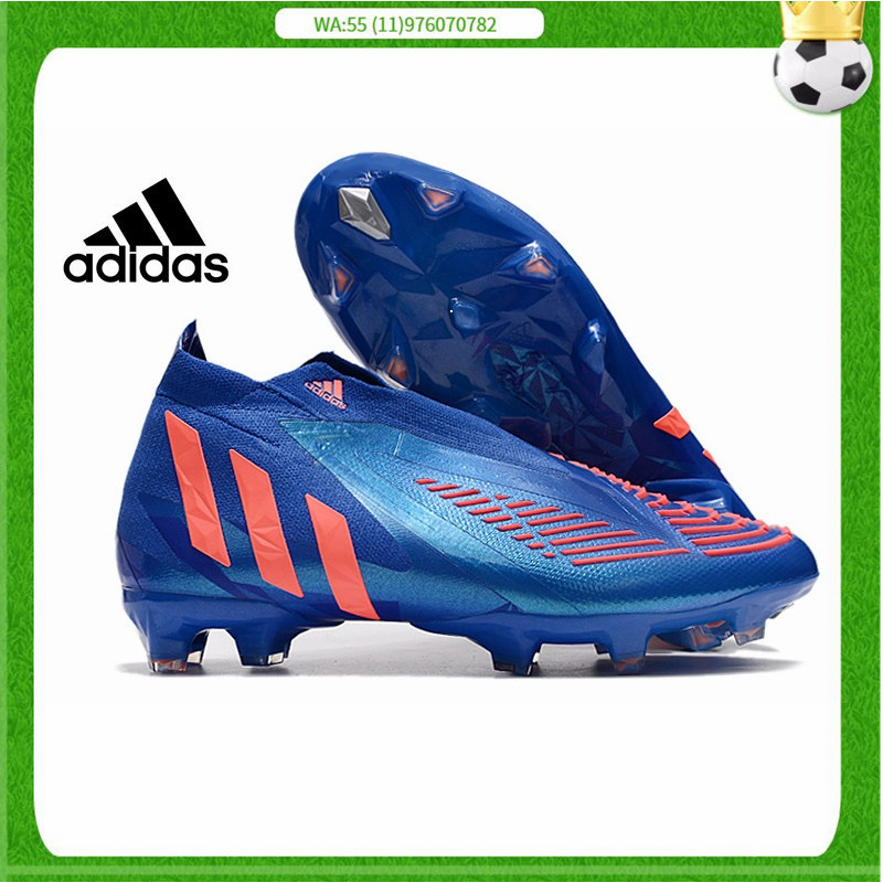 Adidas Predator Edge+ FG รองเท้าบูทฟุตบอล กันน้ํา ข้อสูง 18