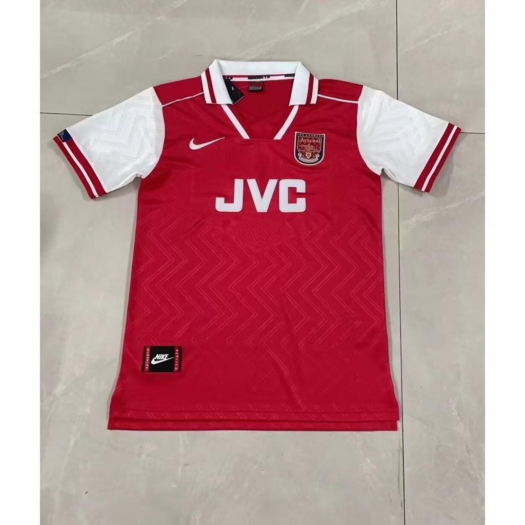 เสื้อกีฬาแขนสั้น ลายทีมชาติฟุตบอล Arsenal 9697 AAA+ คุณภาพสูง สไตล์วินเทจ