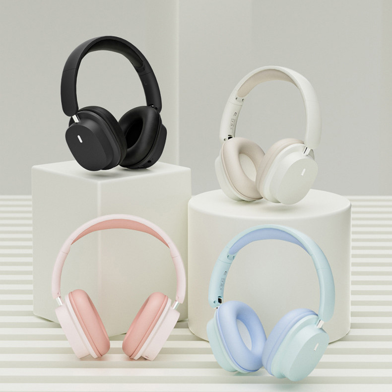 หูฟังบลูทูธครอบหู เก็บแบตในตัว หูฟังบลูทูธไร้สาย บลูทูธ5.3 เสียบแมมได้ ใช้ได้ทั้งคอมและมือถือ เสียงใสเสียง4D ชาร์จUSB