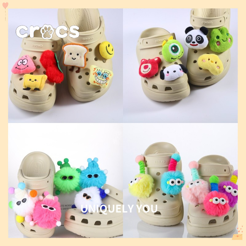 Crocs Jibbitz ตุ๊กตาแมว ดอกไม้น่ารัก เครื่องประดับแฟชั่น