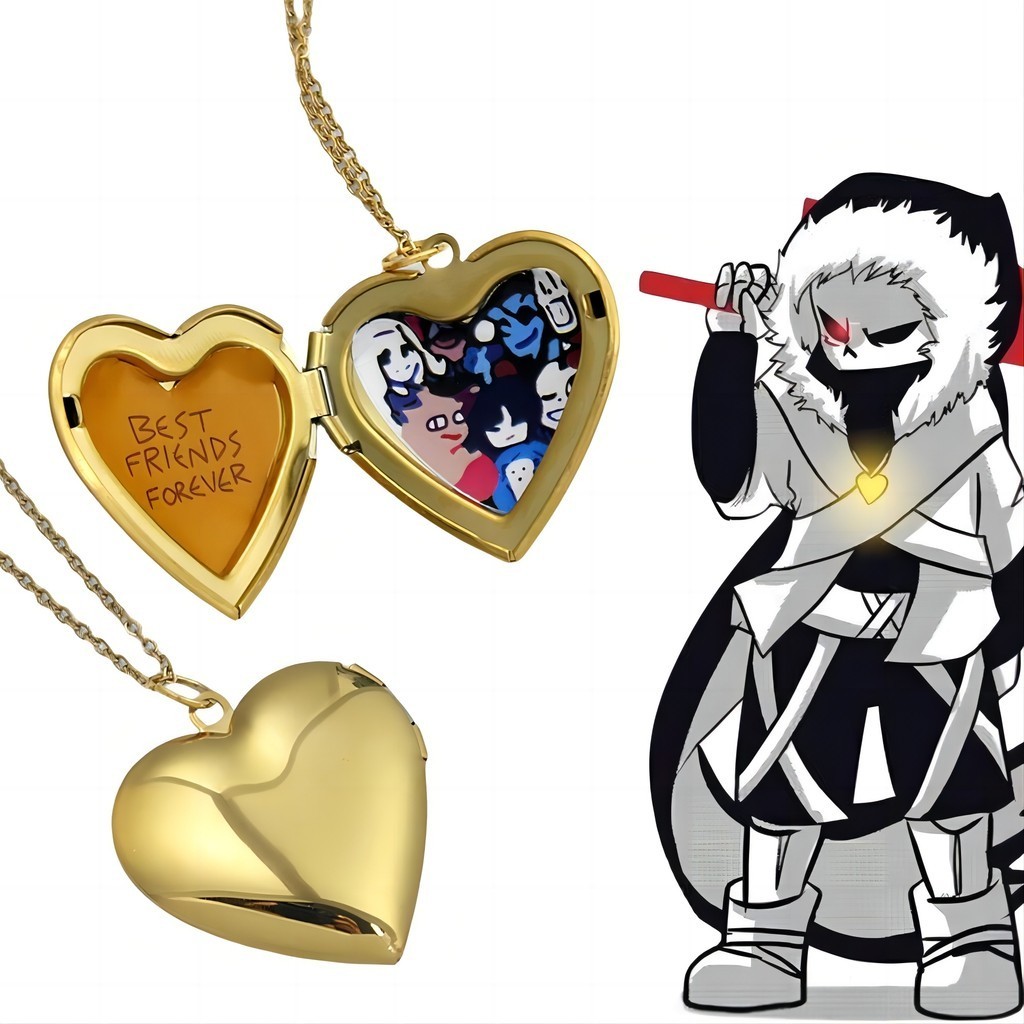 เครื่องประดับ สร้อยคอโลหะ จี้รูปการ์ตูนเกม UNDERTALE Sans เหมาะกับของขวัญ สําหรับครอบครัว ทุกเพศ