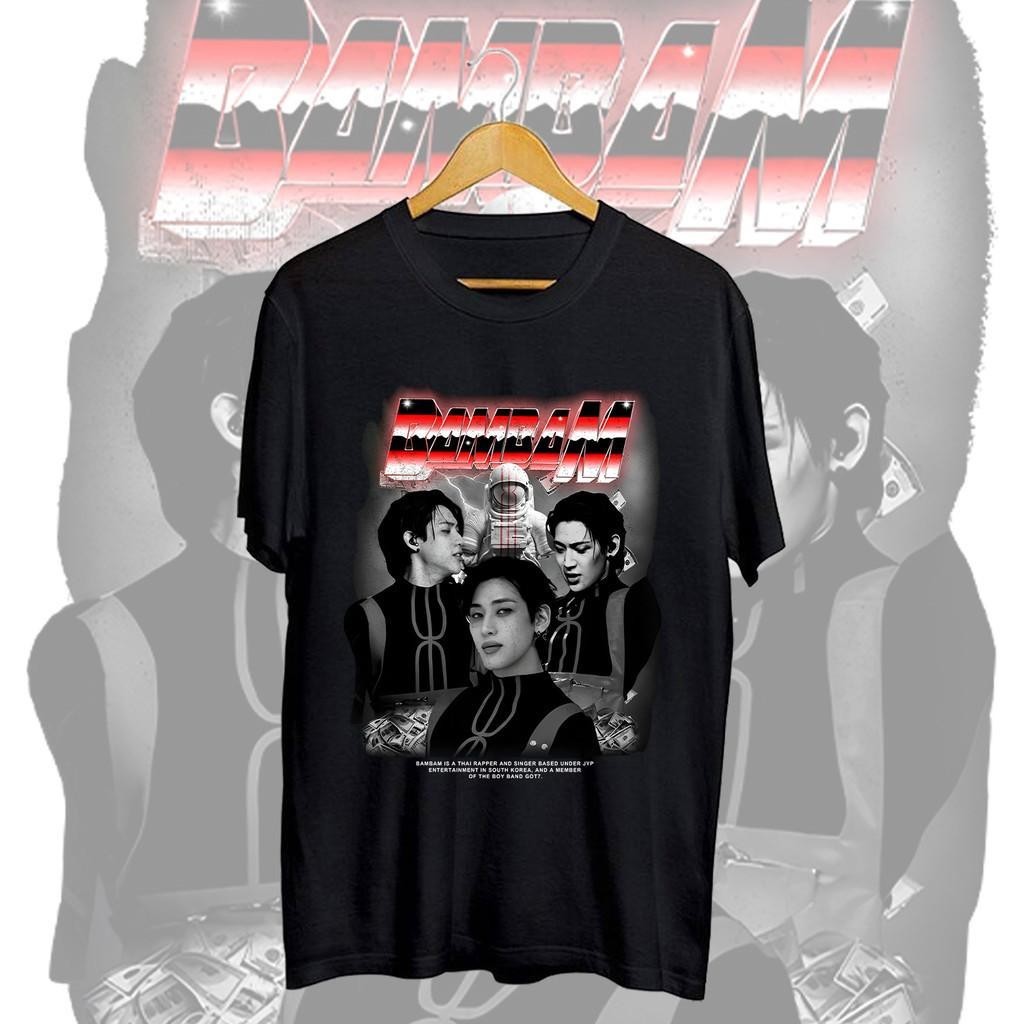 เสื้อยืด Retro BamBam Kpop, เสื้อยืด Bambam The 1st World Tour AREA 52, เสื้อยืด Bambam Got7