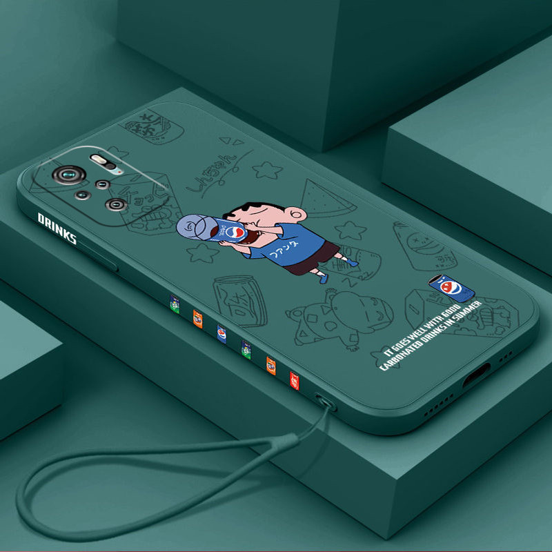 เคส For Redmi note 10 4G / Redmi note 10S / POCO M5S tpu ฟรีเชือกเส้นเล็กแฟชั่นเคสโทรศัพท์แบบนิ่ม KCXX