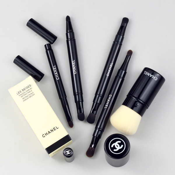 แปรงปัดแก้ม แปรงปัดแป้ง ของแท้ chanel/chanel Mini Portable Retractable Blush Brush แปรงแป้งฝุ่น แปรง